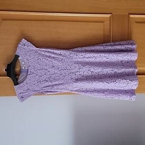 Amelia lilac fit and flare dress